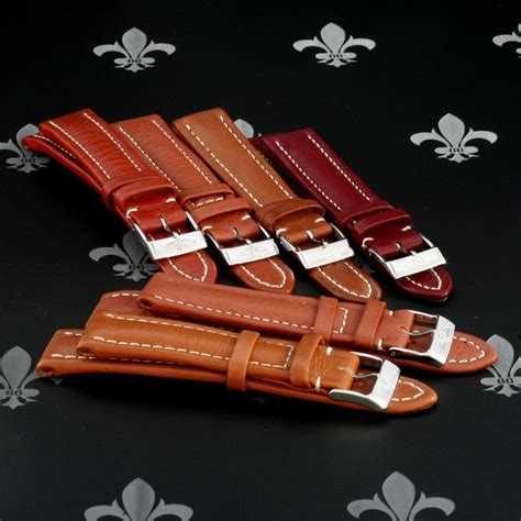 breitling leather strap buckle|Breitling leather straps.